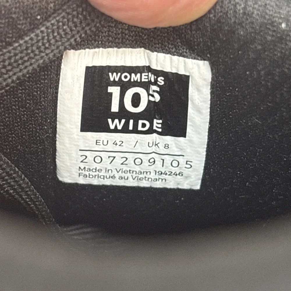 KURU Quantum 2 Women's 10.5 Wide Sneaker Jet Black/Slate Gray 2.0 Athletic‎ Shoe